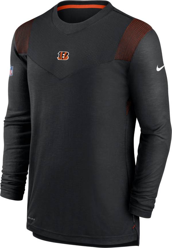 Nike Men's Cincinnati Bengals Sideline Player Dri-FIT Long Sleeve Black T-Shirt