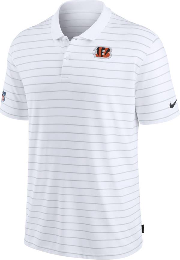 Nike Men's Cincinnati Bengals Sideline Early Season White Performance Polo