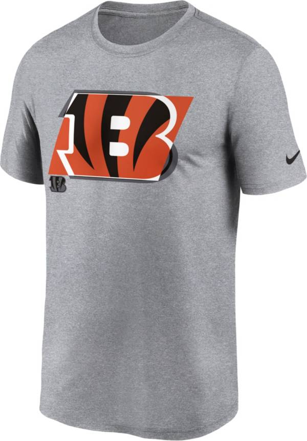 Nike Men's Cincinnati Bengals Tonal Logo Legend Grey T-Shirt