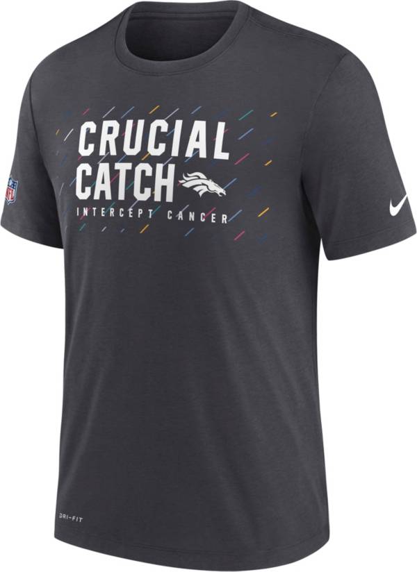 Nike Men's Denver Broncos Crucial Catch Anthracite T-Shirt product image