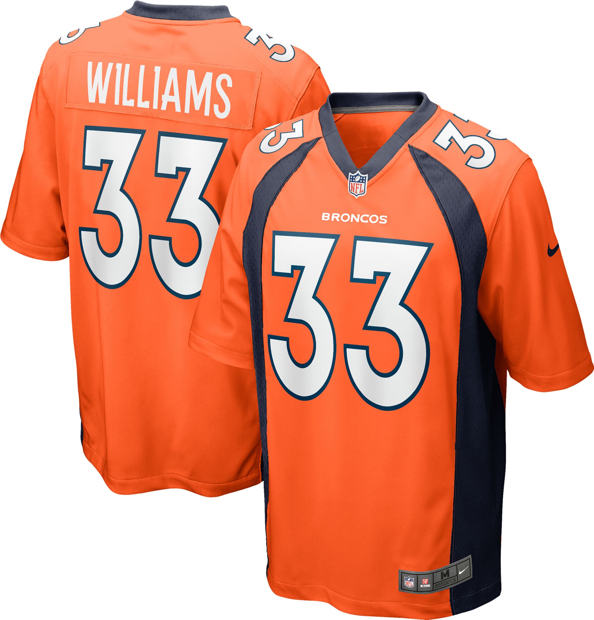 Nike Justin Simmons Orange Denver Broncos Vapor Limited Jersey