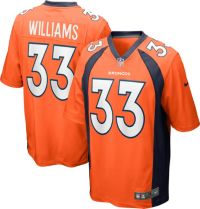 Nike Men's Denver Broncos Javonte Williams #33 White Game Jersey