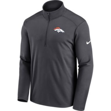 sorry, Nike Men's Denver Broncos Logo Pacer Grey Half-Zip Pullover is currently out of stock