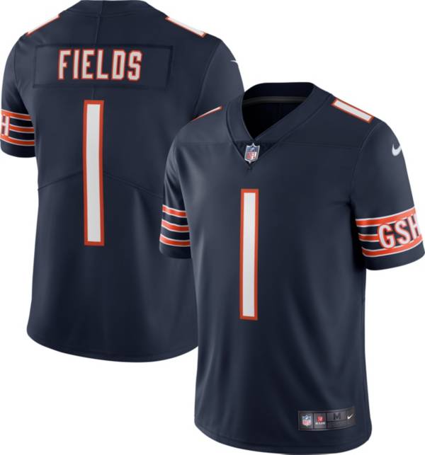 Nike Men's Chicago Bears Justin Fields #1 Vapor Limited Navy Jersey product image