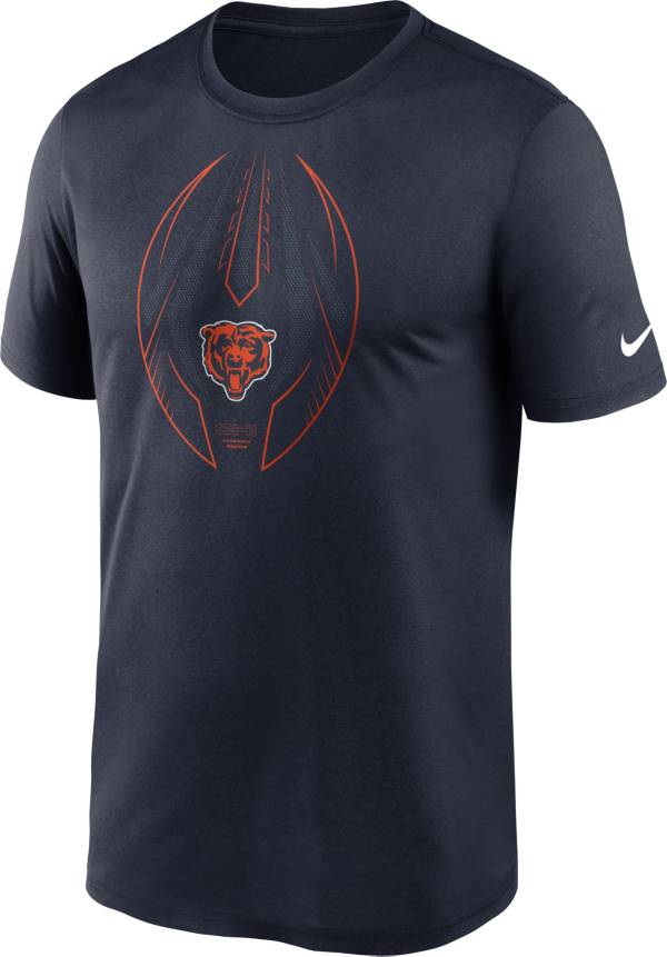 Nike Men's Chicago Bears Legend Icon Navy Performance T-Shirt product image