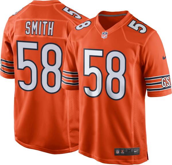 Nike Men's Chicago Bears Roquan Smith #58 Alternate Orange Game Jersey