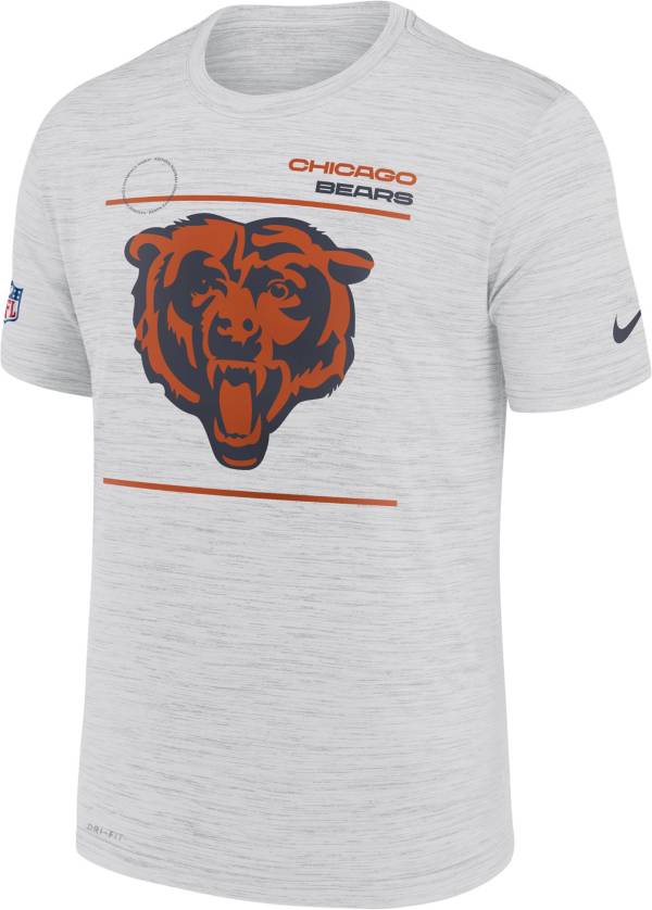 Nike Men's Chicago Bears Sideline Legend Velocity White Performance T-Shirt