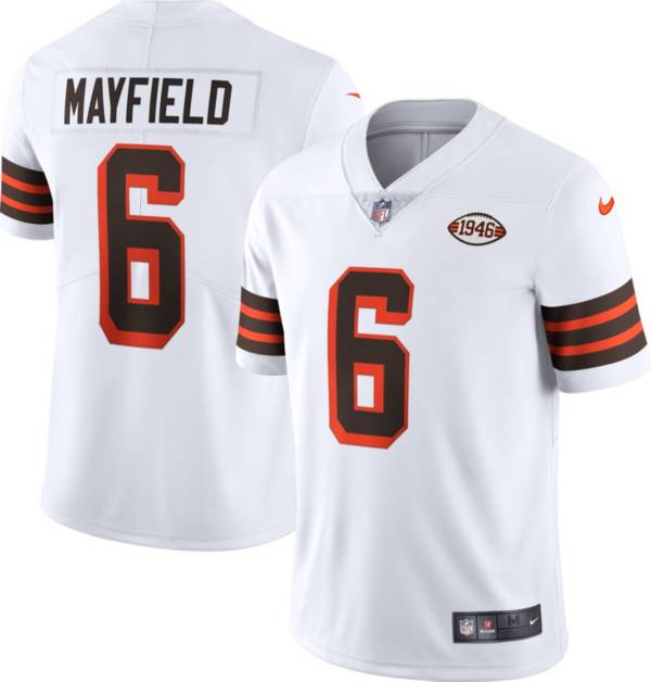 Nike Men's Cleveland Browns Baker Mayfield #6 Alternate White Limited Jersey