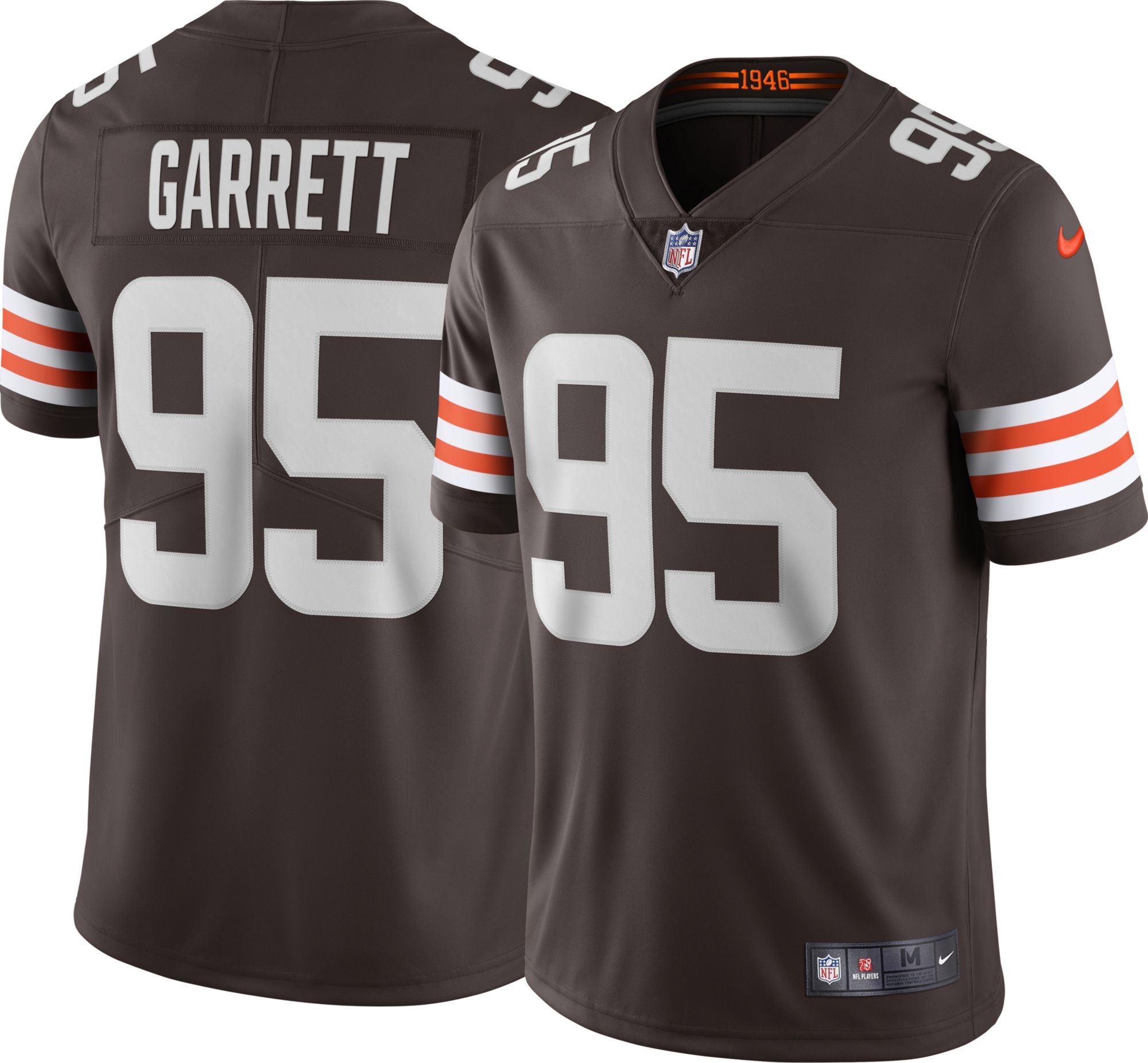 Nike Cleveland Browns No95 Myles Garrett Olive Men's Stitched NFL Limited 2017 Salute To Service Jersey