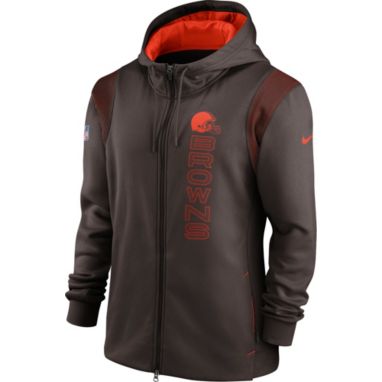 sorry, Nike Men's Cleveland Browns Sideline Therma-FIT Full-Zip Brown Hoodie is currently out of stock