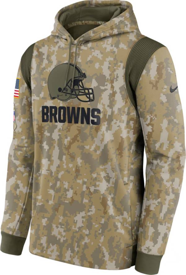 Nike Men's Cleveland Browns Salute to Service Camouflage Hoodie product image