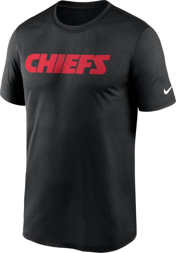 Nike Men's Kansas City Chiefs Legend Wordmark Black Performance T-Shirt product image