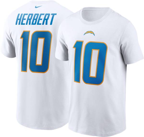 Nike Youth Los Angeles Chargers Justin Herbert #10 Atmosphere Grey Game  Jersey