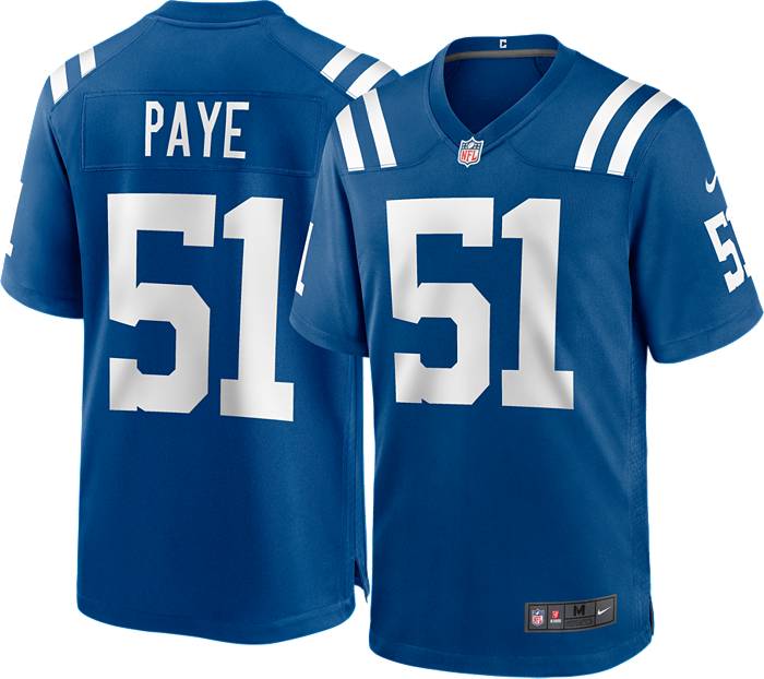 Nike Men's Indianapolis Colts Kwity Paye #51 Blue Game Jersey