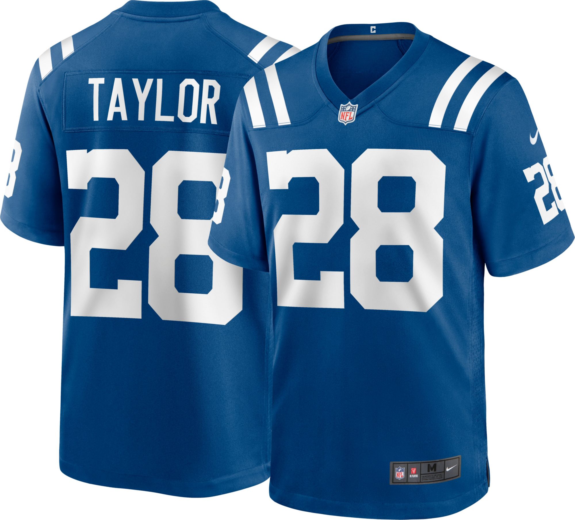 Nike Men's Indianapolis Colts Jonathan Taylor #28 White Game Jersey