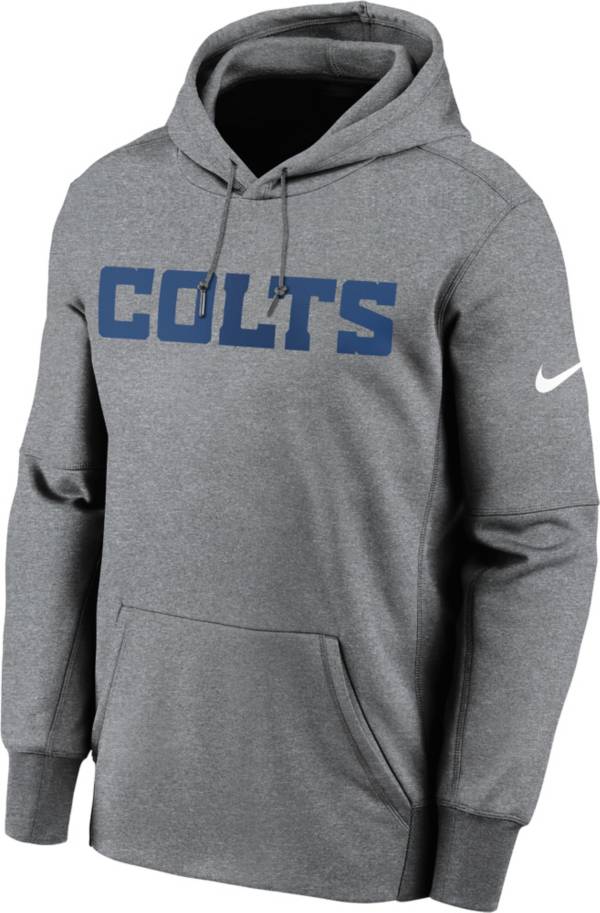 Nike Men's Indianapolis Colts Left Chest Therma-FIT Grey Hoodie product image
