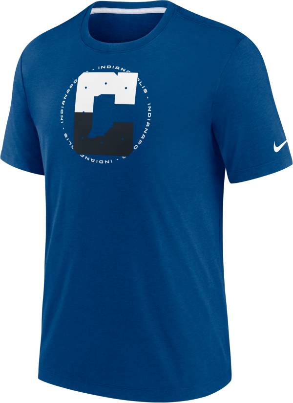 Nike Men's Indianapolis Colts Impact Tri-Blend Blue T-Shirt product image