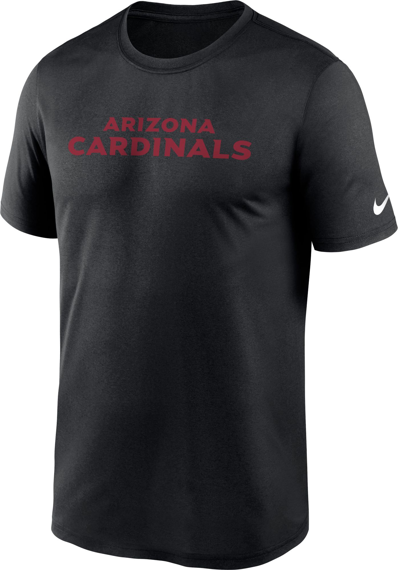 Nike Men's Arizona Cardinals Legend Wordmark Black T-Shirt