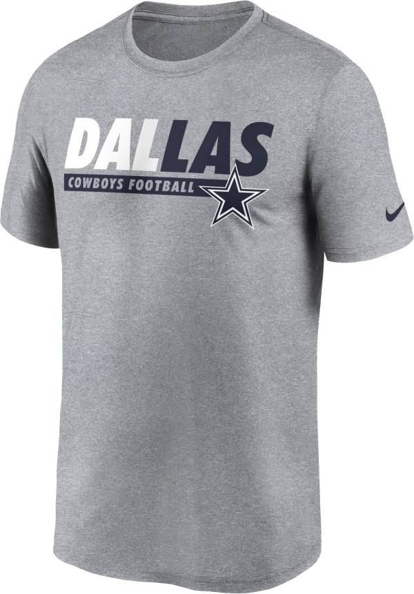 Nike Men's Dallas Cowboys Wordmark Legend Grey T-Shirt product image