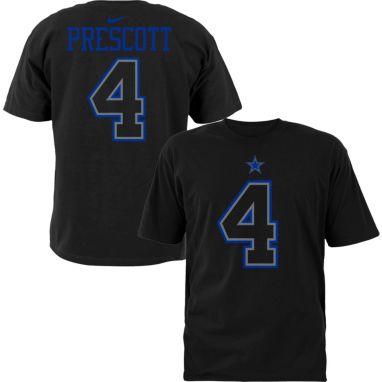 sorry, Nike Men's Dallas Cowboys Dak Prescott #4 Logo Black T-Shirt is currently out of stock
