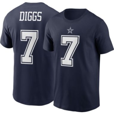 sorry, Nike Men's Dallas Cowboys Trevon Diggs #7 Logo Navy T-Shirt is currently out of stock
