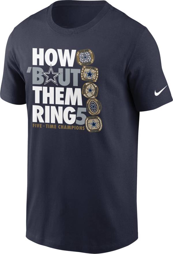 Nike Men's Dallas Cowboys Them Rings Navy T-Shirt product image