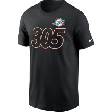 sorry, Nike Men's Miami Dolphins 305 Black T-Shirt is currently out of stock