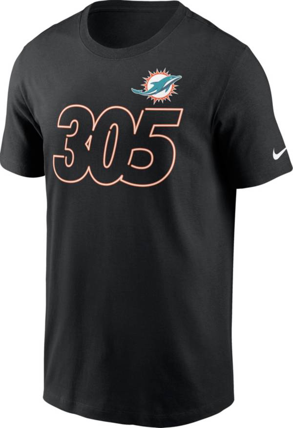 Nike Men's Miami Dolphins 305 Black T-Shirt