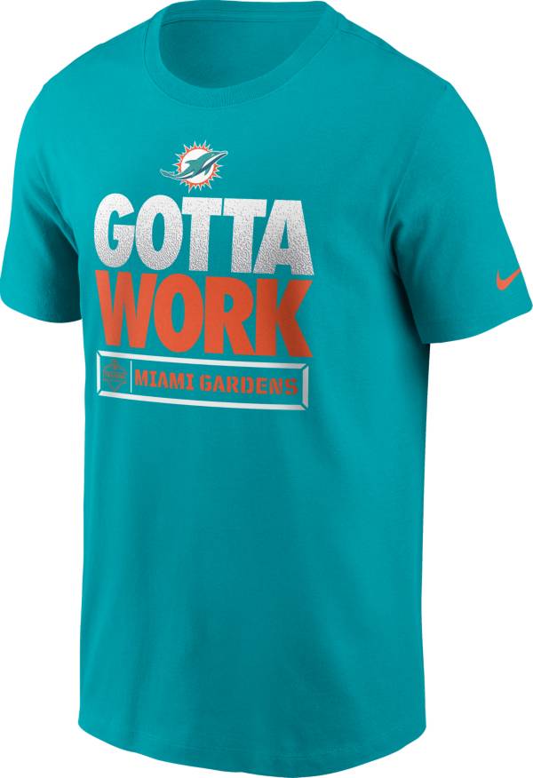 Nike Men's Miami Dolphins Gotta Work Essential Aqua T-Shirt