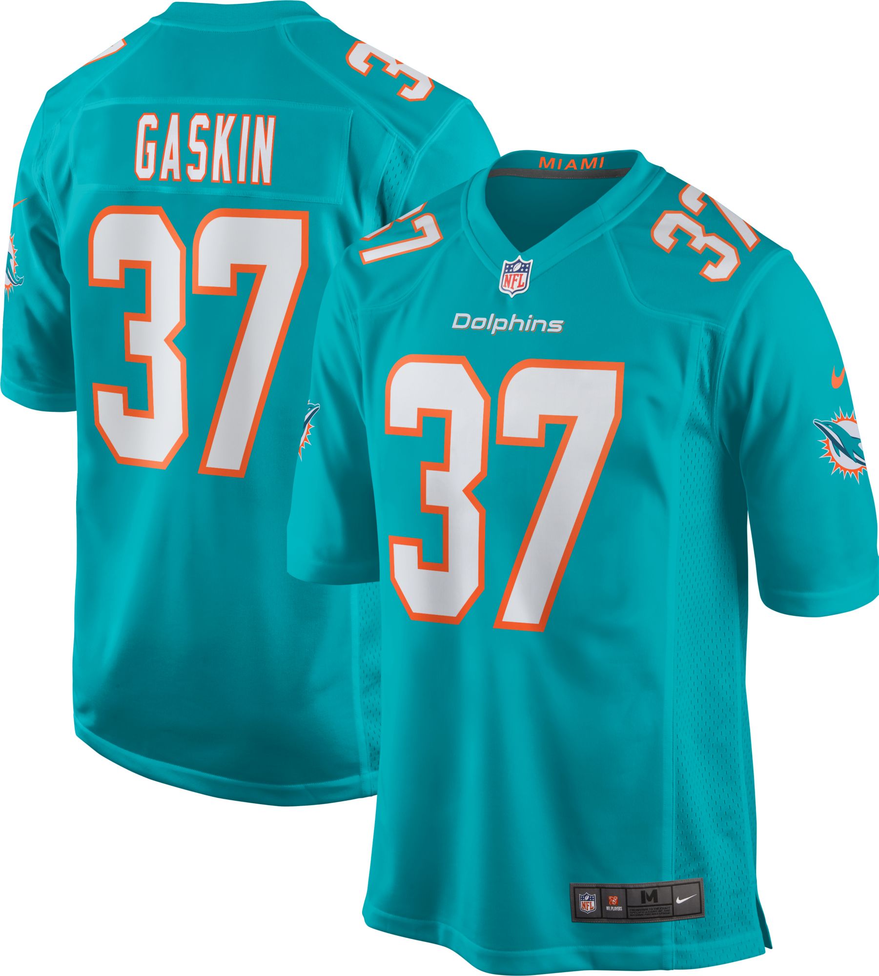 Nike Miami Dolphins No37 Myles Gaskin White Men's Stitched NFL 100th Season Vapor Untouchable Limited Jersey
