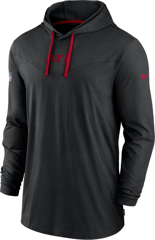 Nike Men's Atlanta Falcons Sideline Dri-FIT Hooded Long Sleeve Black T-Shirt product image