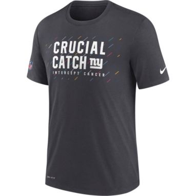 sorry, Nike Men's New York Giants Crucial Catch Anthracite T-Shirt is currently out of stock