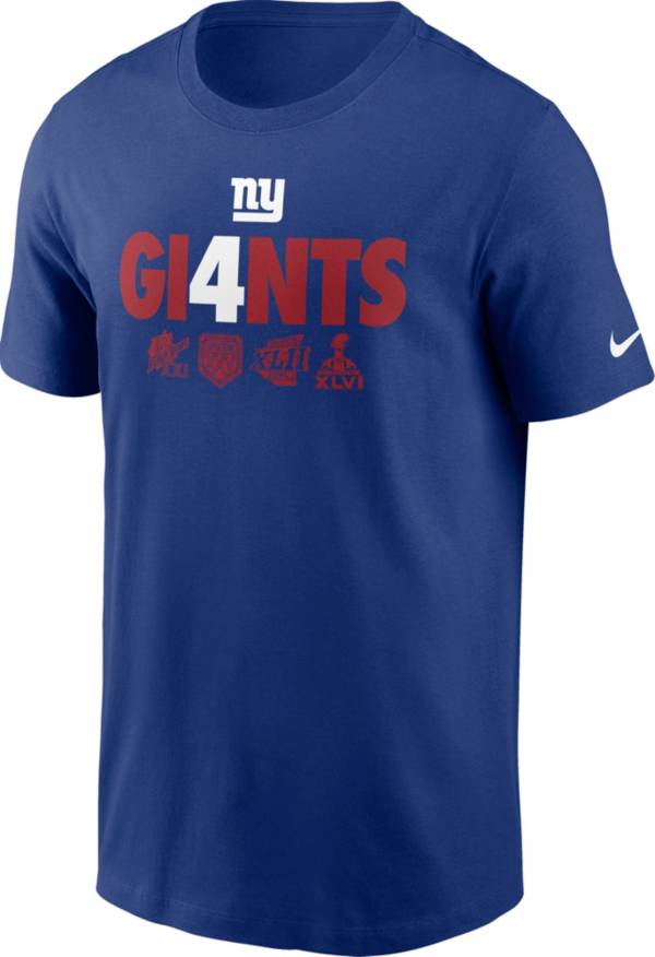Nike Men's New York Giants Gi4ants Blue T-Shirt product image