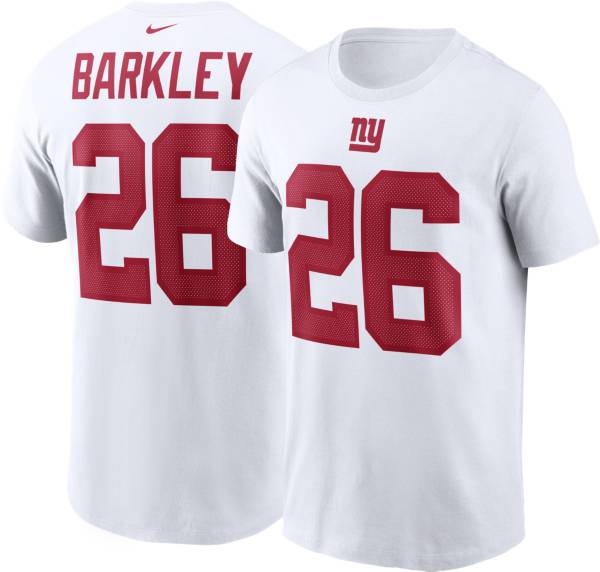 Saquon Barkley New York Giants Nike Name & Number T-Shirt - Red