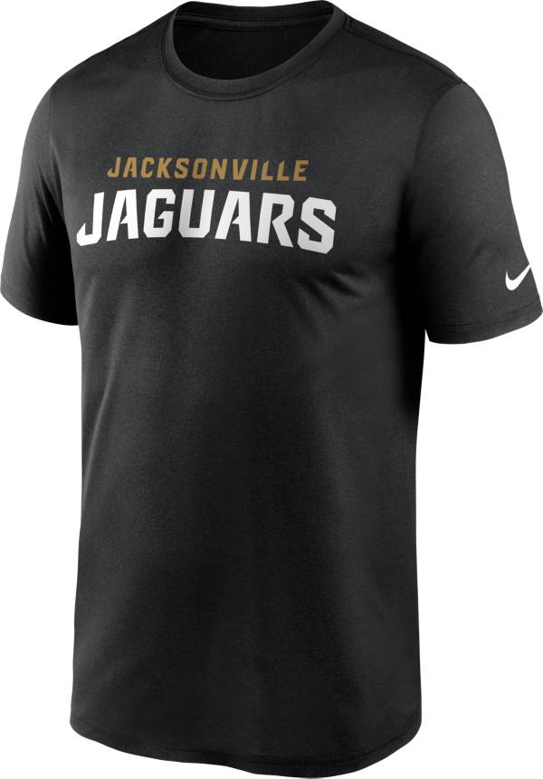 Nike Men's Jacksonville Jaguars Legend Wordmark Black Performance T-Shirt