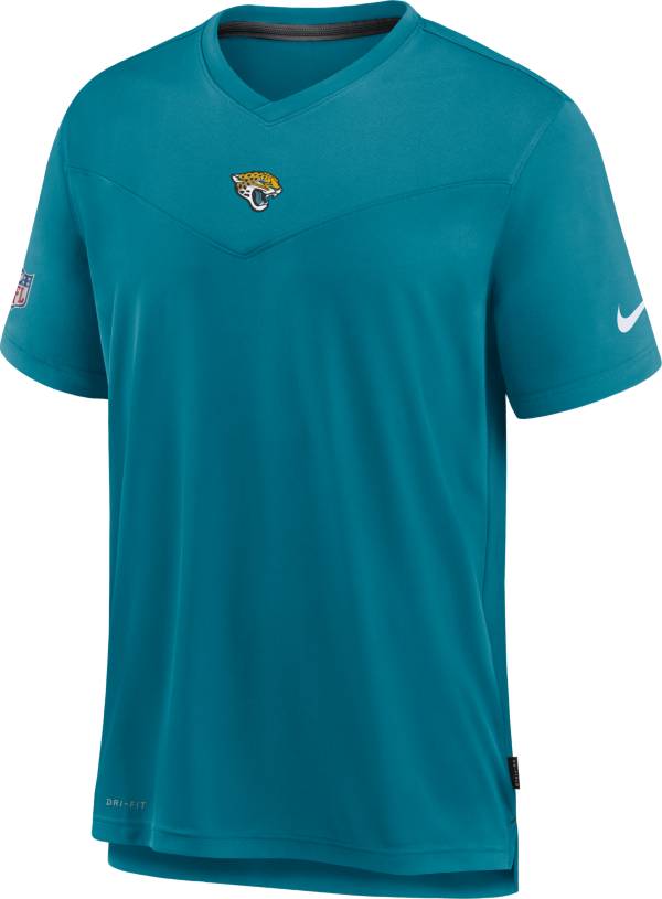 Nike Men's Jacksonville Jaguars Sideline Coaches Teal T-Shirt | DICK'S ...