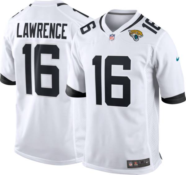 Nike Men's Jacksonville Jaguars Trevor Lawrence #16 White Game Jersey