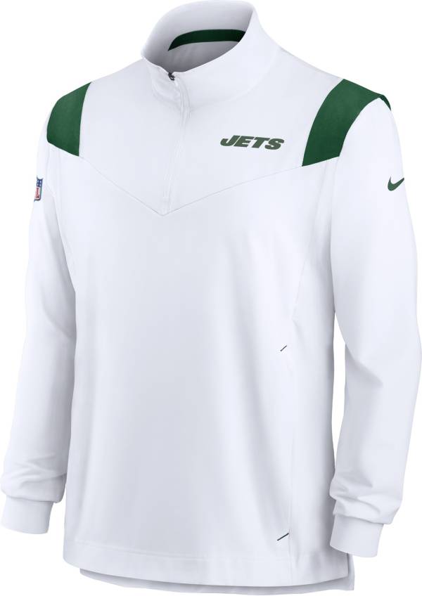 Nike Men's New York Jets Coaches Sideline Long Sleeve White Jacket