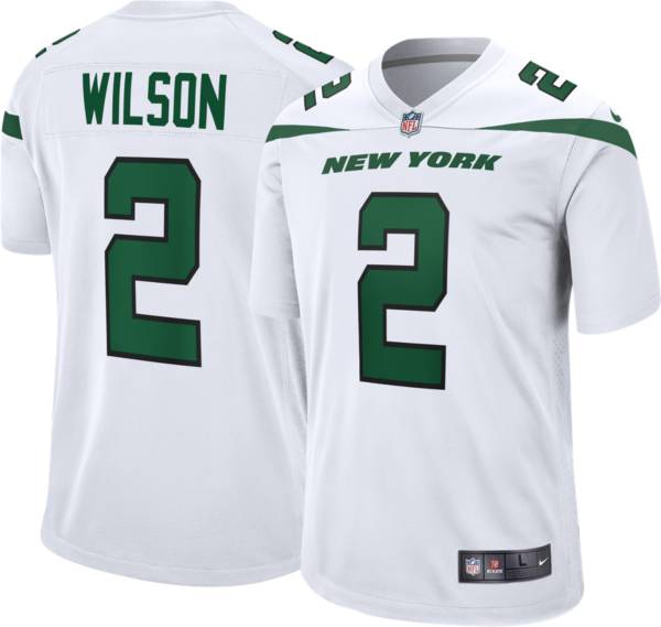 Men's New York Jets Zach Wilson Nike White Game Jersey