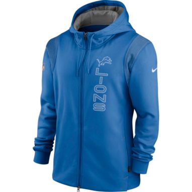sorry, Nike Men's Detroit Lions Sideline Therma-FIT Full-Zip Blue Hoodie is currently out of stock