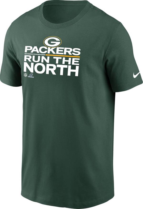 Nike Men's Green Bay Packers 2021 Run the NFC North Division Champions Green T-Shirt