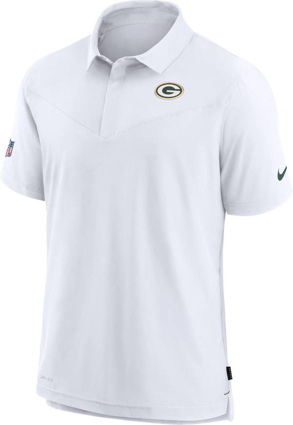 Nike Men's Green Bay Packers Sideline Coaches White Polo product image