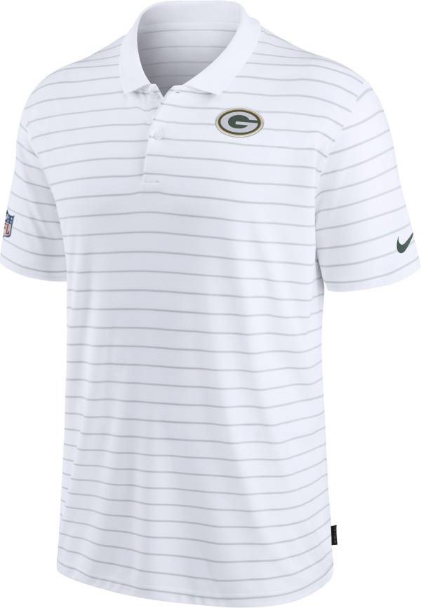 Nike Men's Green Bay Packers Sideline Early Season White Performance Polo