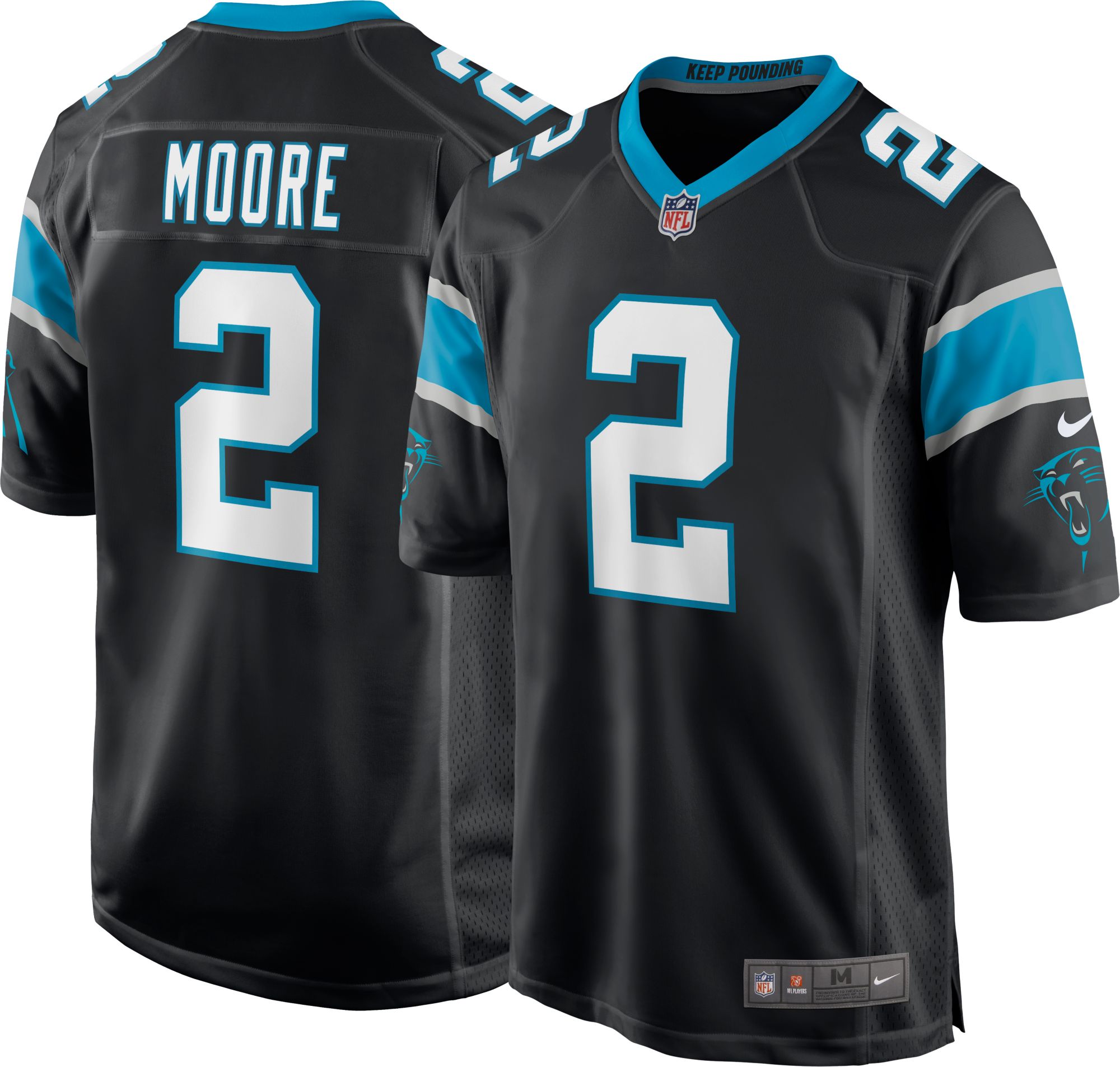 Men's Nike Blue Carolina Panthers Alternate Custom Game Jersey