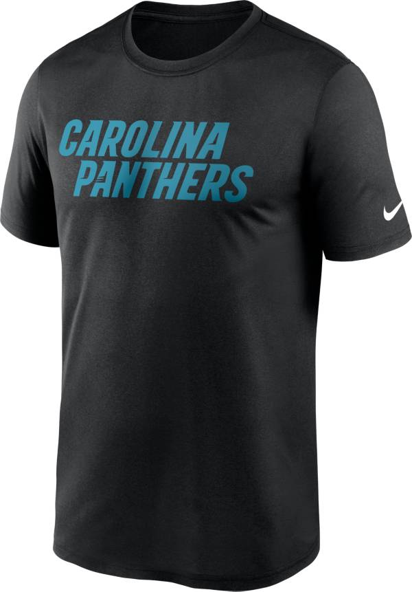 Nike Men's Carolina Panthers Legend Wordmark Black Performance T-Shirt product image