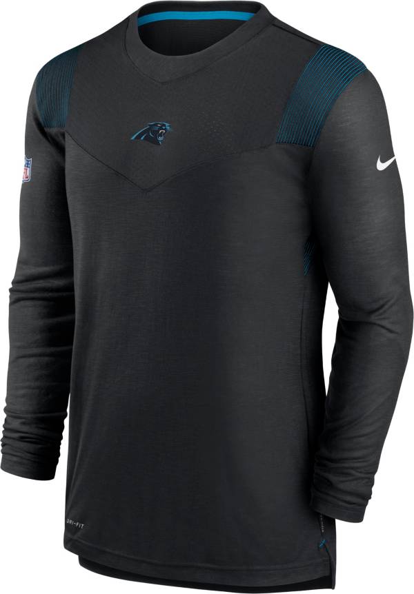 Nike Men's Carolina Panthers Sideline Player Dri-FIT Long Sleeve Black T-Shirt product image
