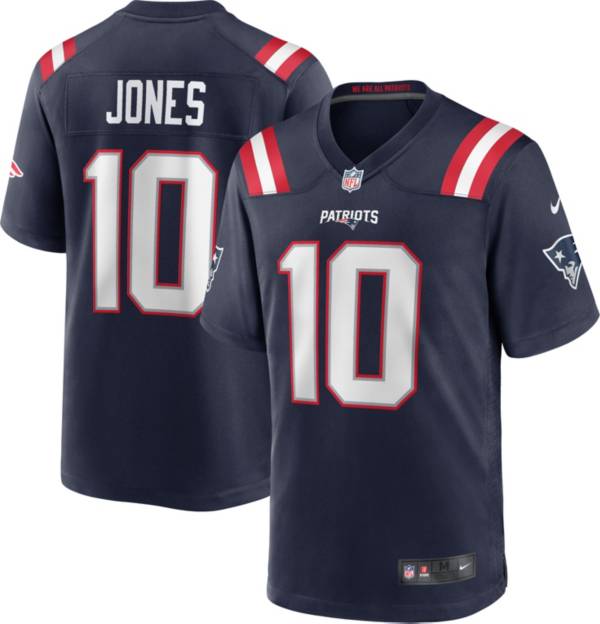 Nike / Men's New England Patriots Mac Jones #10 Navy Game Jersey