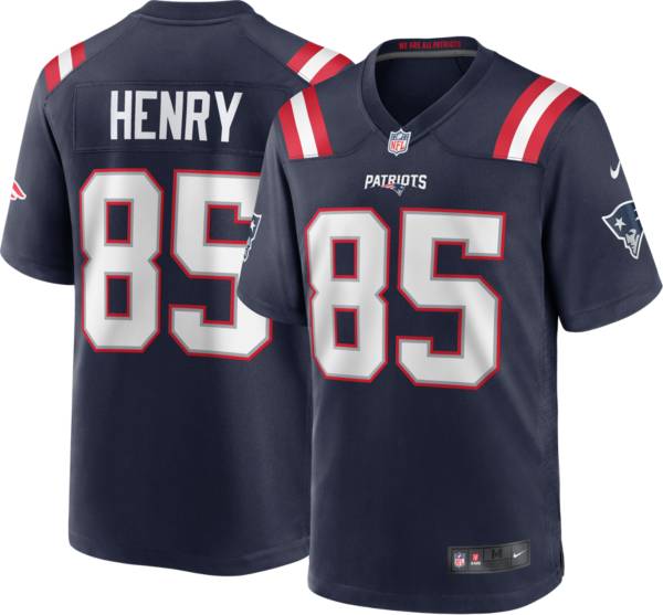 Nike Men's New England Patriots Hunter Henry #85 Navy Game Jersey