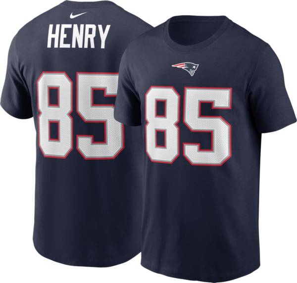 Nike Men's New Patriots Hunter Henry #85 Navy Short-Sleeve T-Shirt | Dick's Sporting Goods