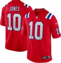 NWT Team Apparel Patriots Mac Jones #10 Jersey Blue Stiched size Youth XL